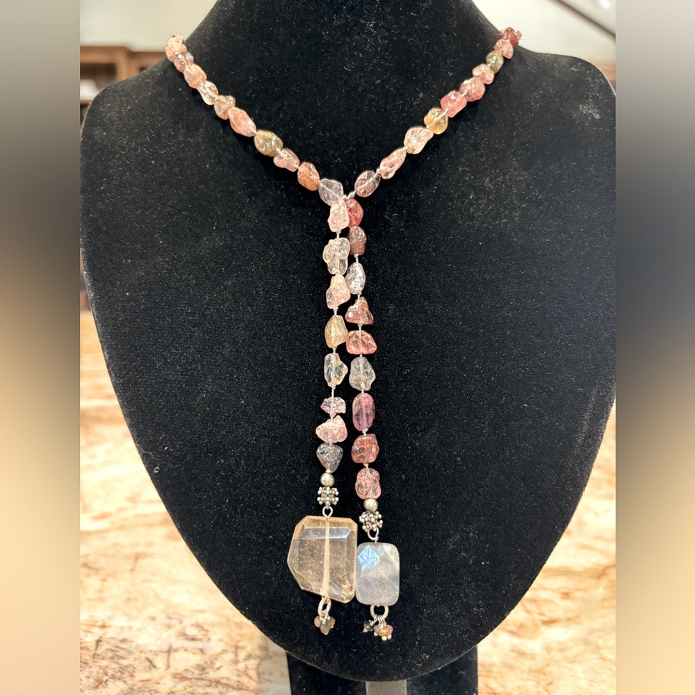 Tourmaline Bead Lariat